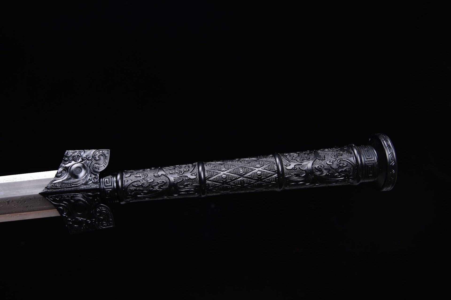 860 Long 28-inch Ink Dragon Han Sword