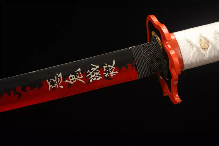 Handmade Demon Slayer Series - Flame Pillar, Rengoku Kyojuro's Nichirin Blade