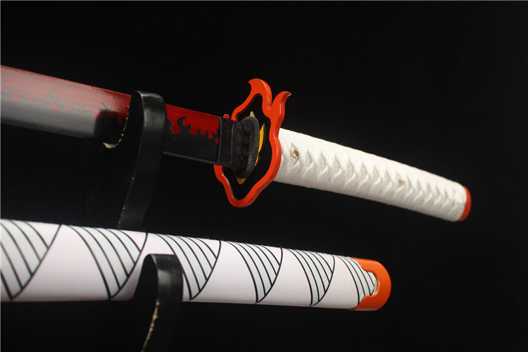 Handmade Demon Slayer Series - Flame Pillar, Rengoku Kyojuro's Nichirin Blade