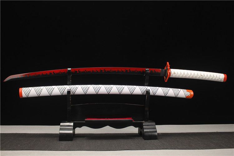 Handmade Demon Slayer Series - Flame Pillar, Rengoku Kyojuro's Nichirin Blade