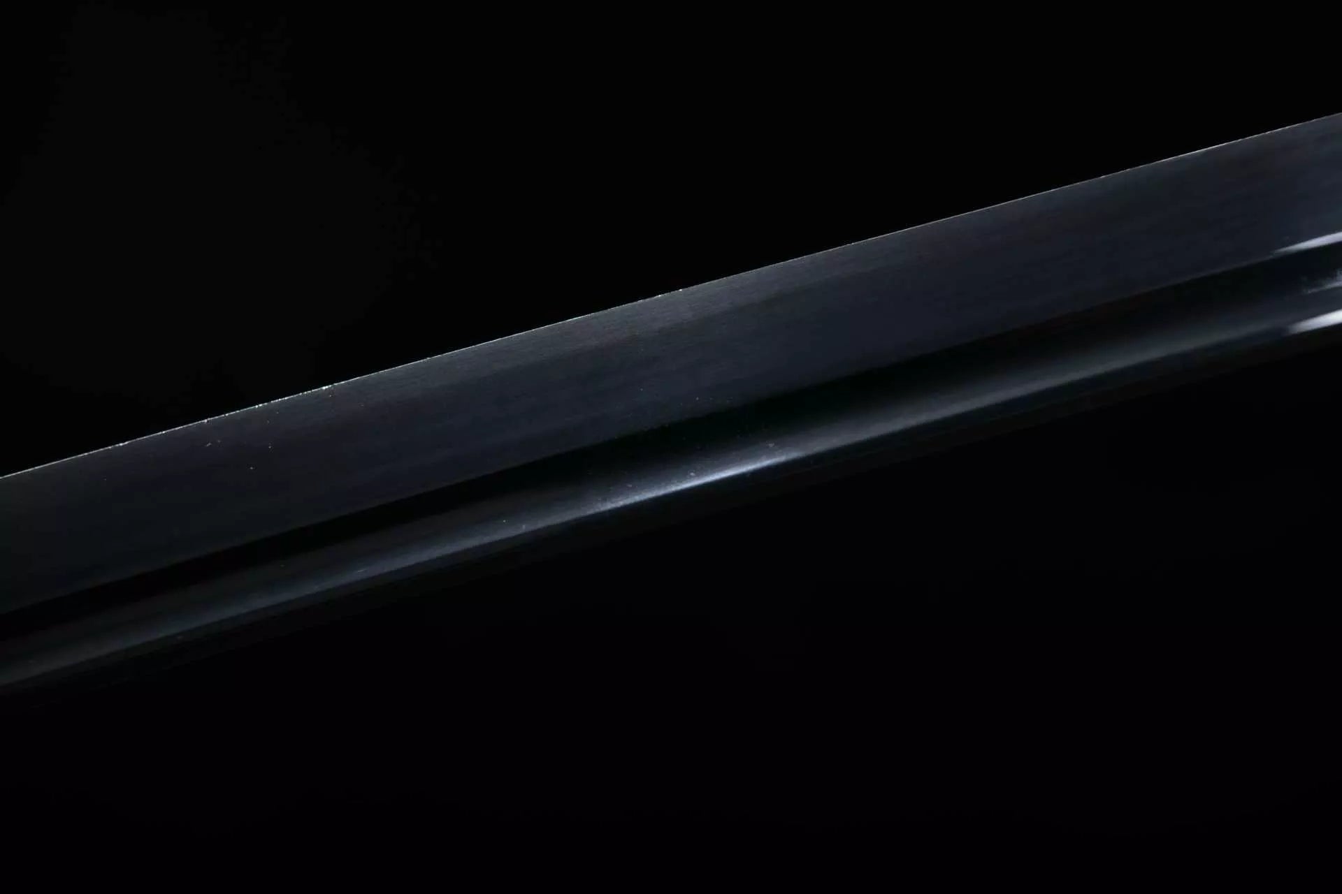 26-inch Pure Copper-Framed High-Manganese Steel Blackened Katana - Iruyun Ryu Uchika