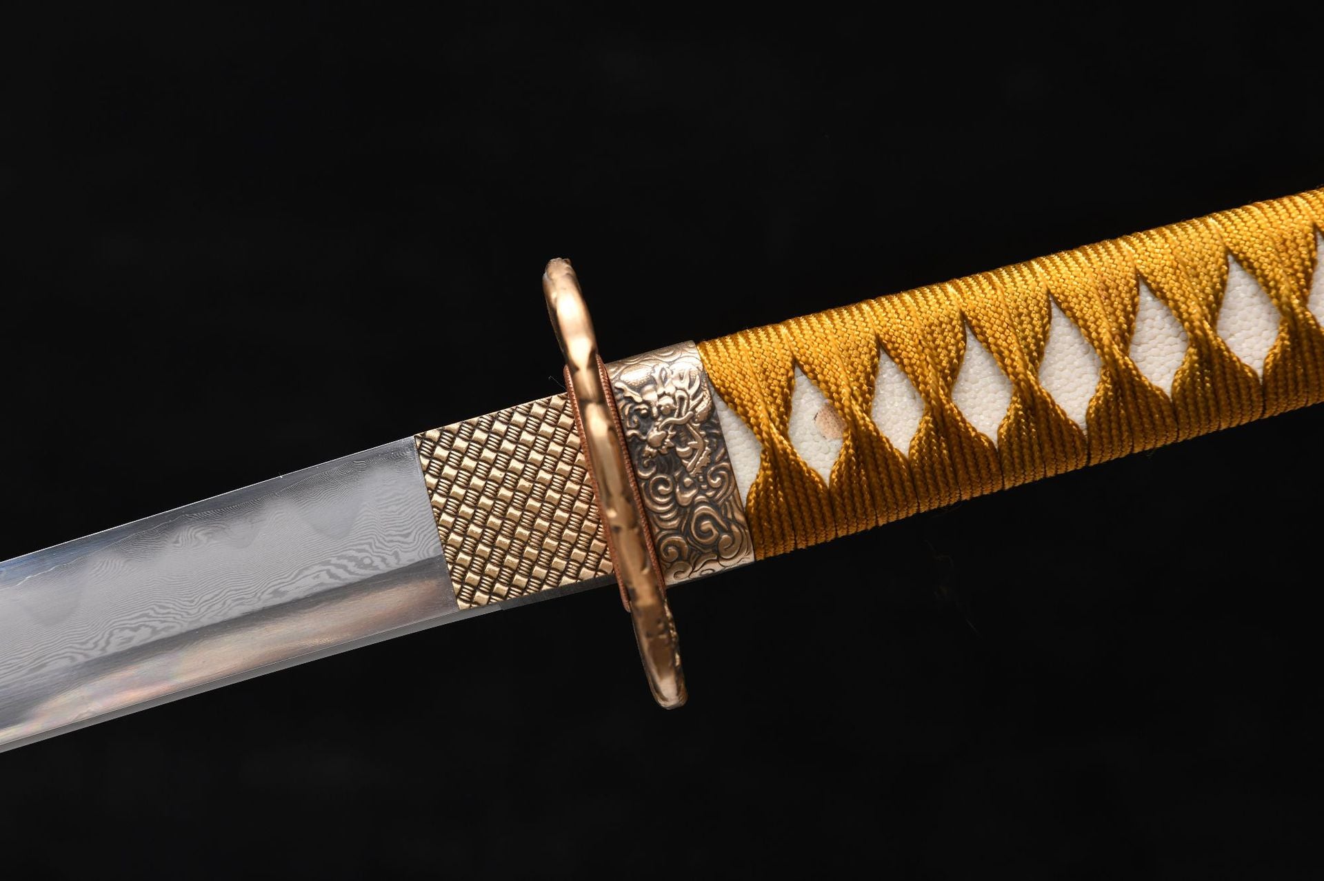 New Handcrafted Long 26-inch patterned steel burnt blade True Horizontal Hand Shishangken samurai Sword - Zhong Kui Subduing Demon Slaying Sword