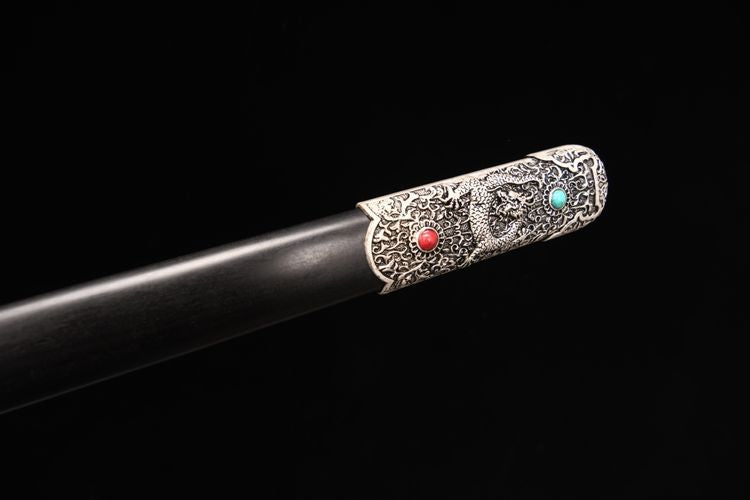 900 New 28-inch Patterned Steel Deluxe Tang Sword--Longqi Tang Sword
