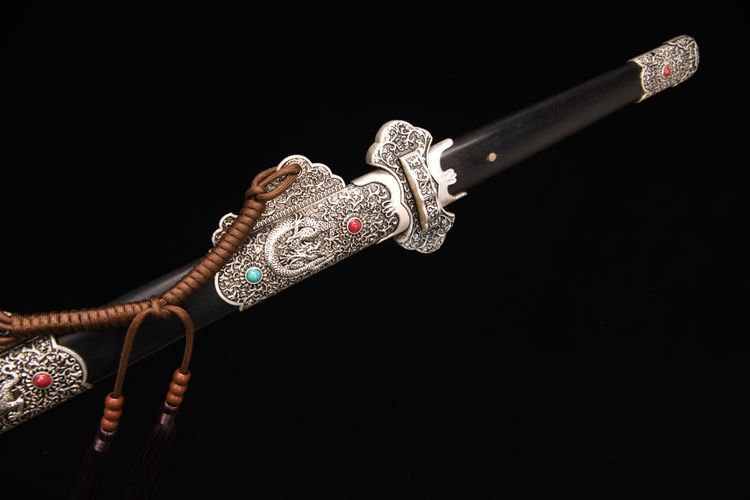 900 New 28-inch Patterned Steel Deluxe Tang Sword--Longqi Tang Sword