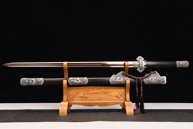 900 New 28-inch Patterned Steel Deluxe Tang Sword--Longqi Tang Sword