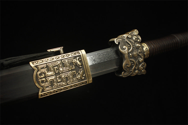 1660 Long 28-inch New Double Dragon Battle Sword