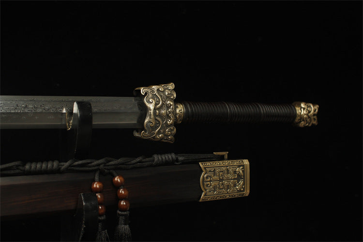 1660 Long 28-inch New Double Dragon Battle Sword