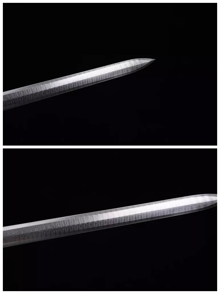 2600 New 28-inch Han Sword with Ladder Patterned Patterned Steel--Kui Long Han Sword