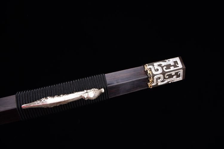 2600 New 28-inch Han Sword with Ladder Patterned Patterned Steel--Kui Long Han Sword