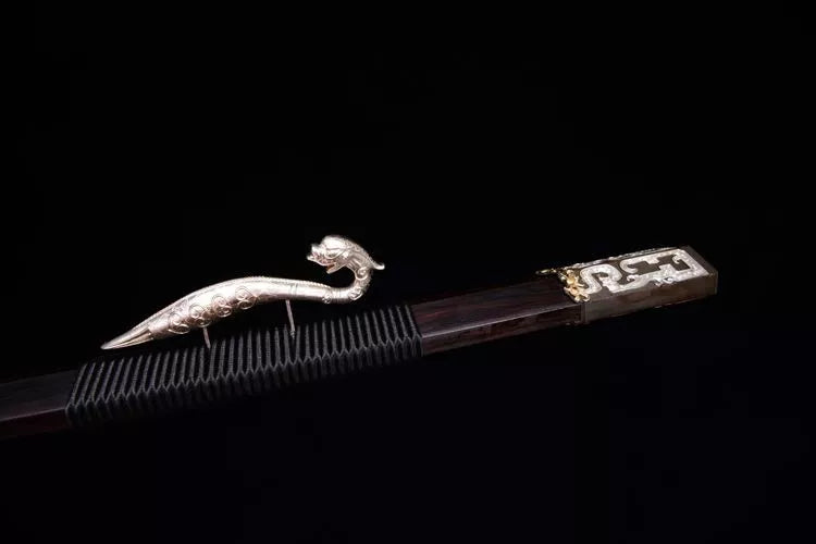2600 New 28-inch Han Sword with Ladder Patterned Patterned Steel--Kui Long Han Sword