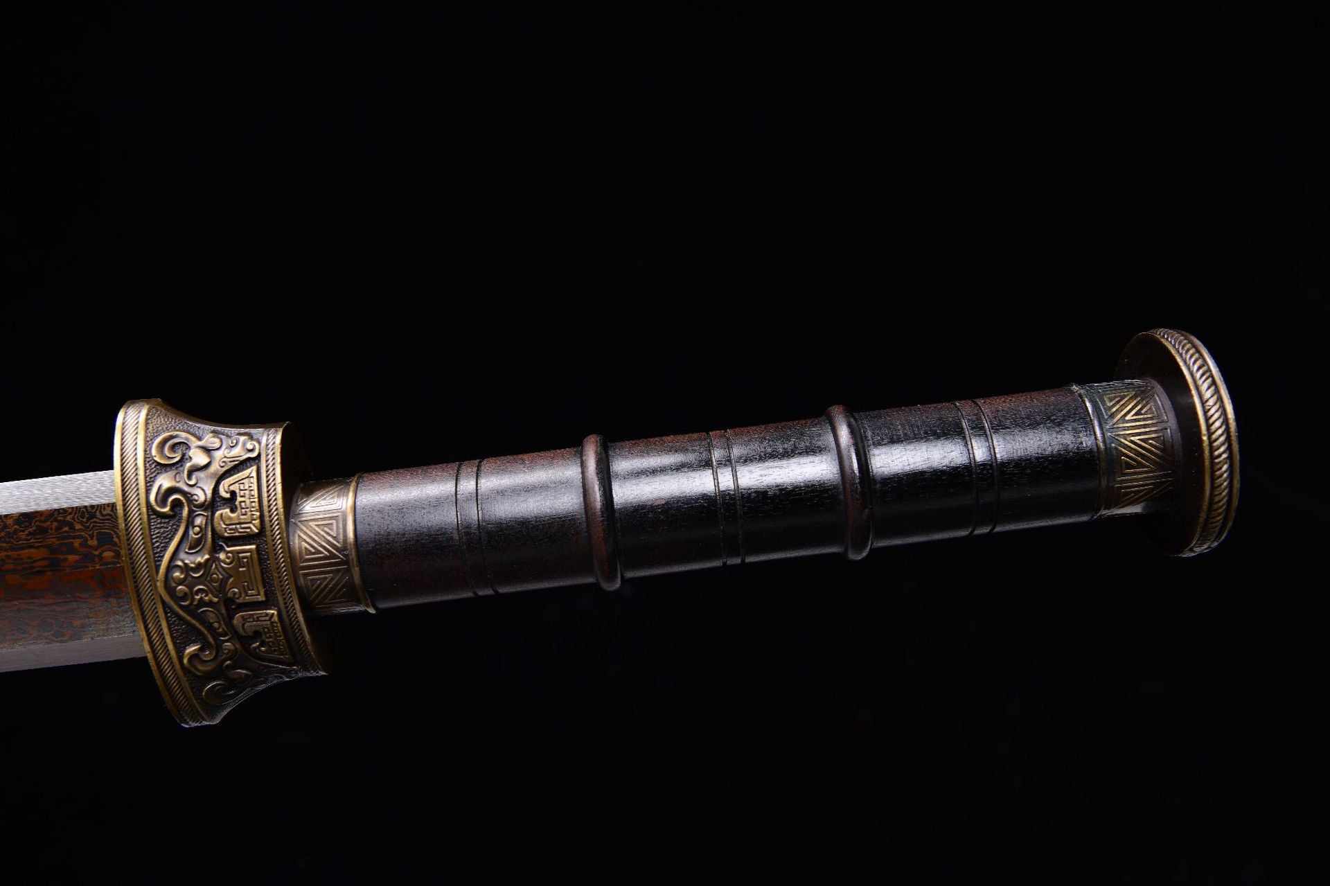800 New Specials Long 24" Patterned Steel Warring States Sword - Cao Cao Sword