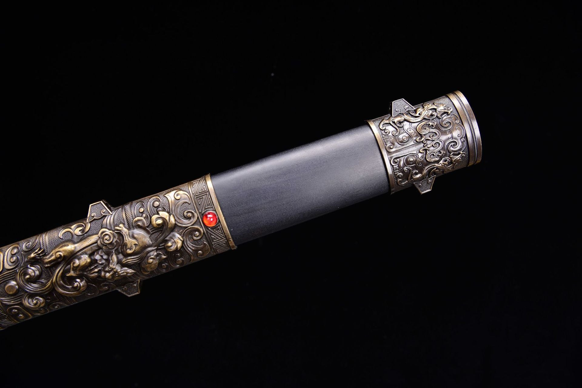 800 New Specials Long 24" Patterned Steel Warring States Sword - Cao Cao Sword