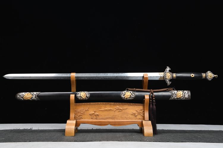 3600 New 28" All Burnt Clear Sword--Golden Peony