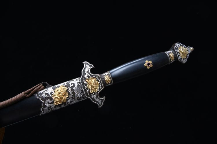 3600 New 28" All Burnt Clear Sword--Golden Peony