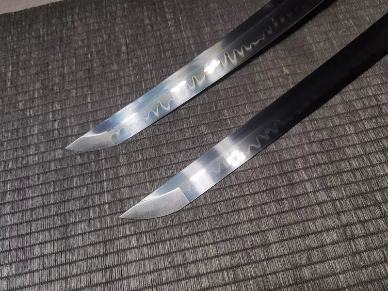 Game and Anime Peripheral Series - Handmade T10 Steel Blade Fully Ground Zinc Alloy Knife Set Ghost of Tsushima