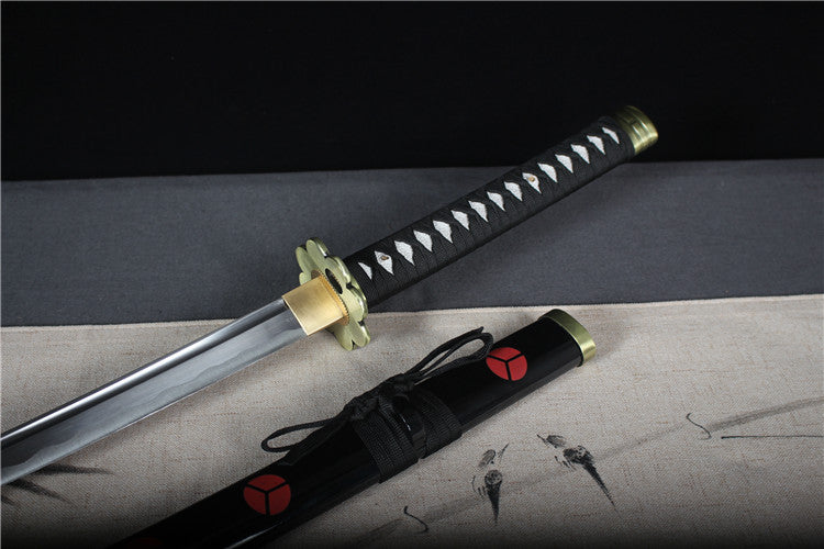 One Piece Comic Peripheral Katana - Black Blade Autumn Water, Handmade Edition