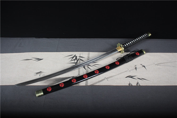 One Piece Comic Peripheral Katana - Black Blade Autumn Water, Handmade Edition