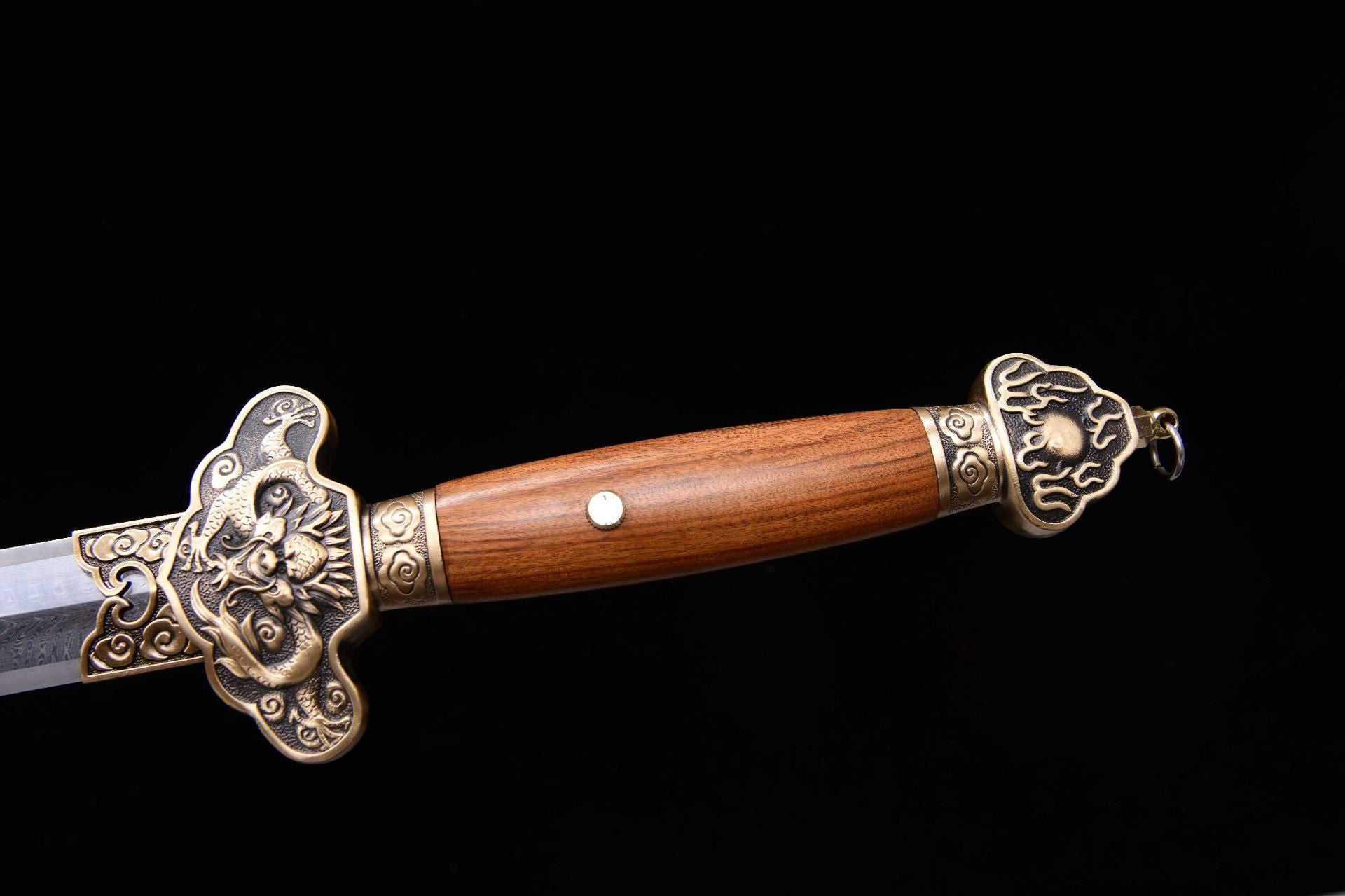 1700 New 28-inch Feather Pattern Flower Pattern Steel Qing Sword--Yulong Qing Sword