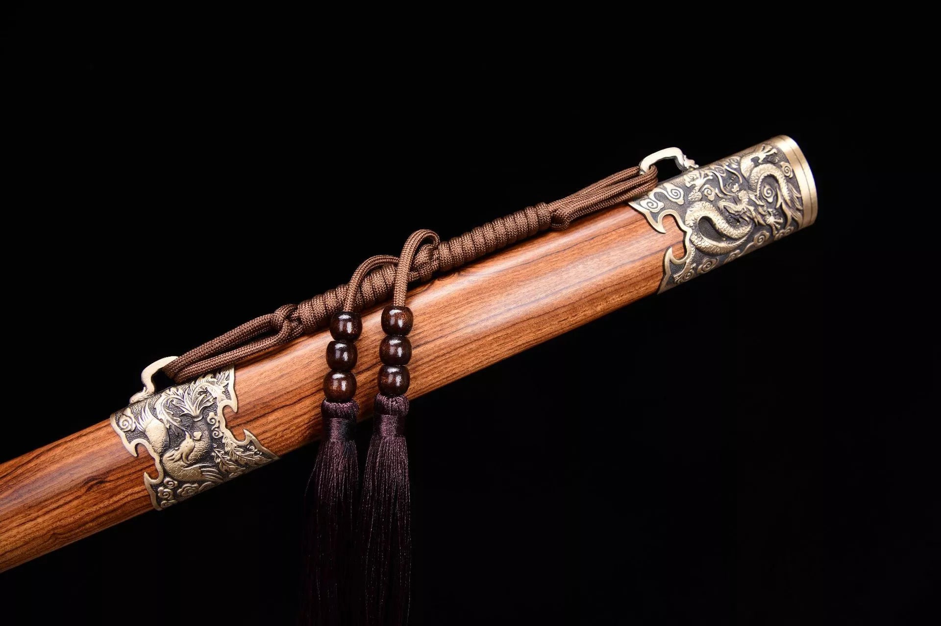 1700 New 28-inch Feather Pattern Flower Pattern Steel Qing Sword--Yulong Qing Sword
