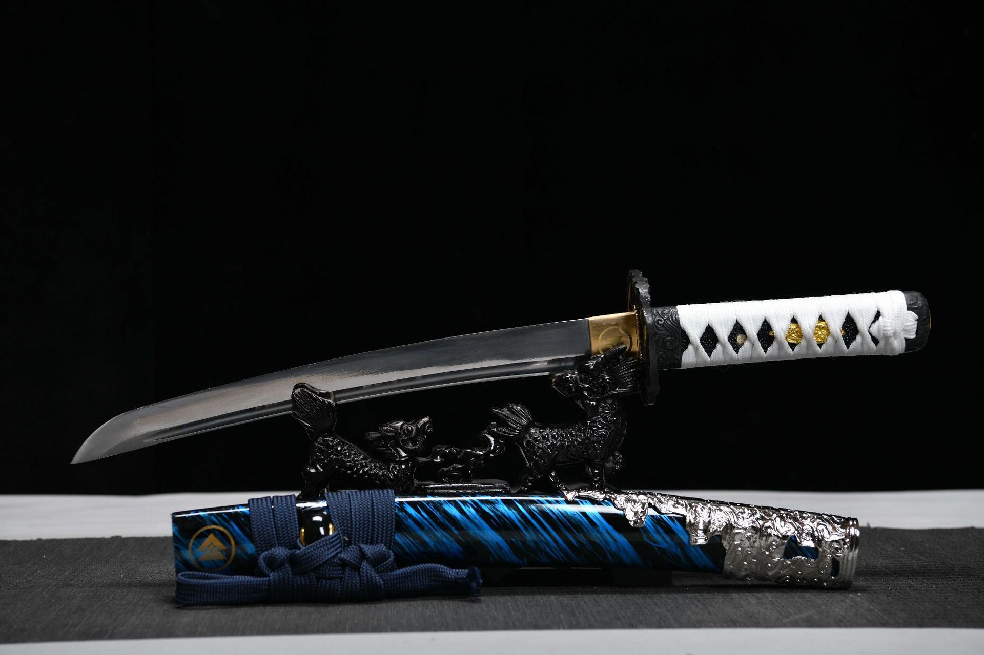 540 New handmade short 12-inch high manganese steel katana - Soul of Tsushima Island protagonist Sakai Kagehito's sword