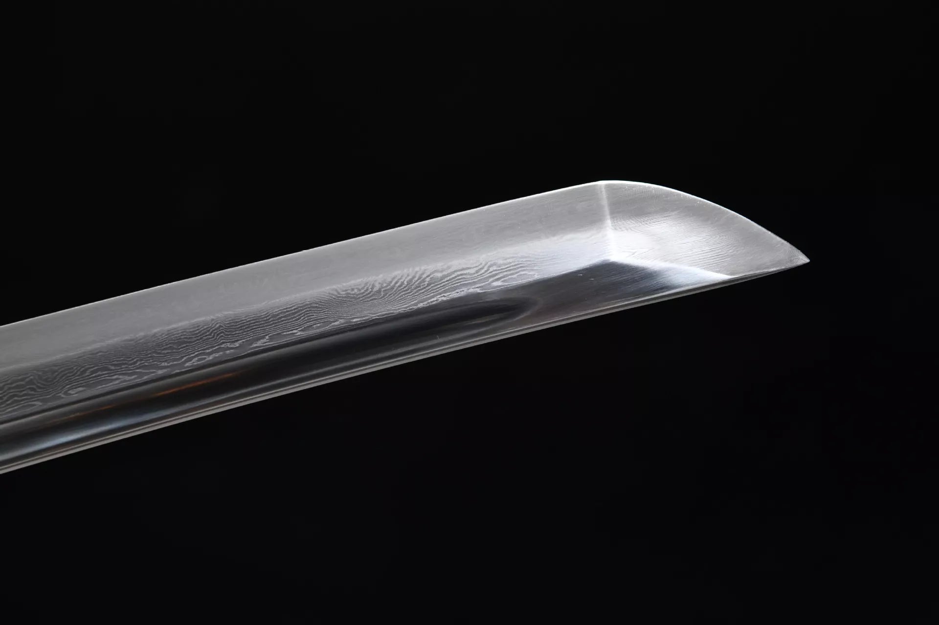 26 inch Hundred Refined Steel Straight Blade Patterned Burnished Edge Three Color Research Samurai Sword - Wave Beating Sword