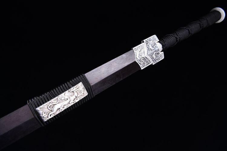 800 New 28-inch Patterned Steel Han Sword - Divine Beast Han Sword