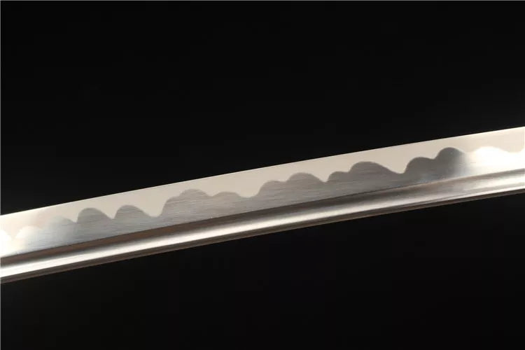 Game and anime merchandise: Finely carved alloy two-color sword suit - High manganese steel imitation burning blade pattern sticker ground samurai sword - Tsushima Soul Handcrafted special Offer Edition