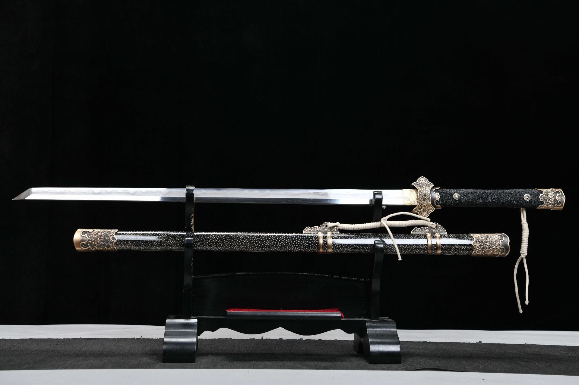 2100 New Handmade Long 26-inch Steel Chinese Upper Research Tang Sword - Peony Tang Knife