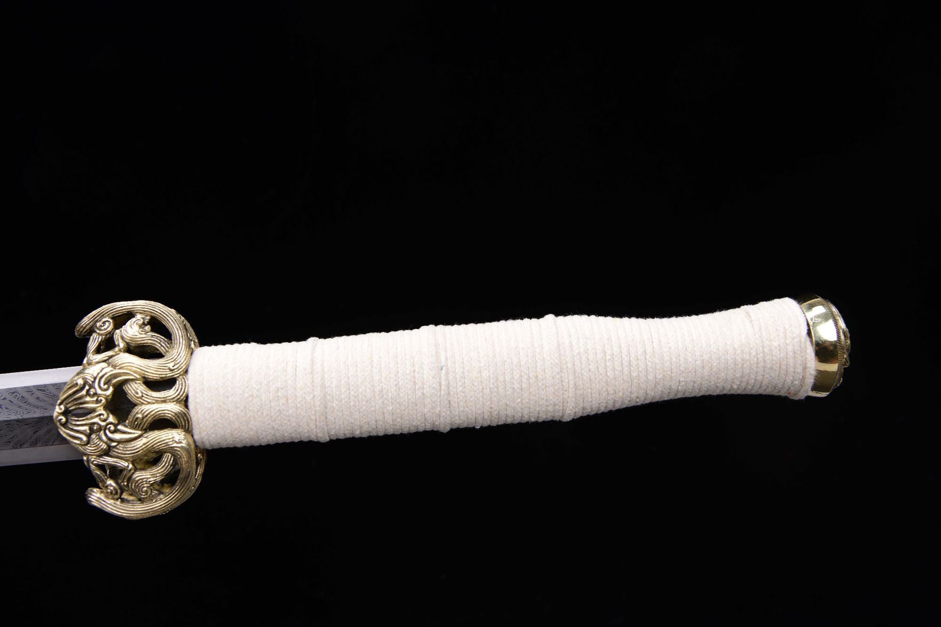 2360 New 28-inch Feather Patterned Patterned Steel Han Sword - Golem Sword