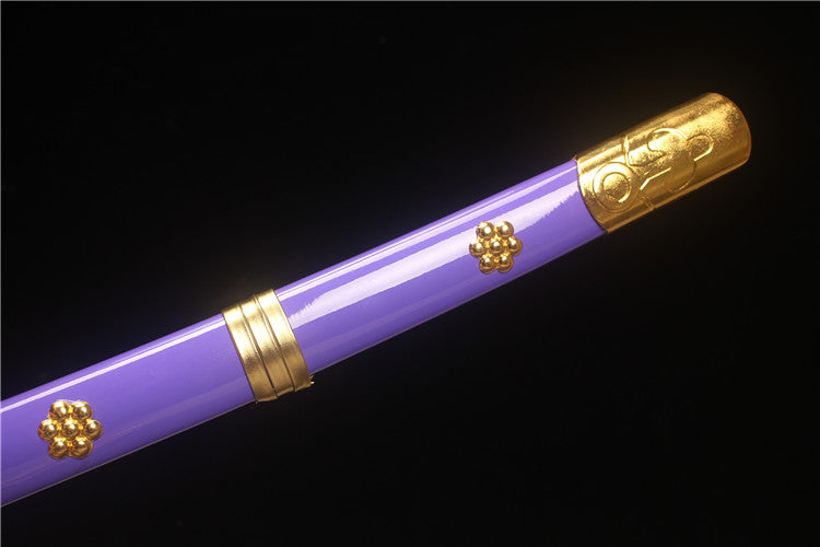 One Piece Manga Peripheral Samurai Sword Handcrafted Premium Anime Sword - Famous Sword Enma - Handcrafted high carbon steel original blade pattern