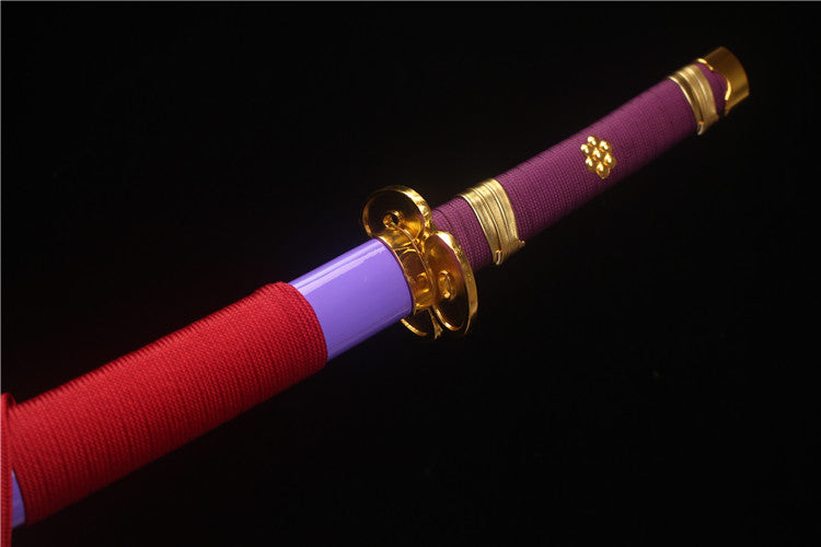 One Piece Manga Peripheral Samurai Sword Handcrafted Premium Anime Sword - Famous Sword Enma - Handcrafted high carbon steel original blade pattern