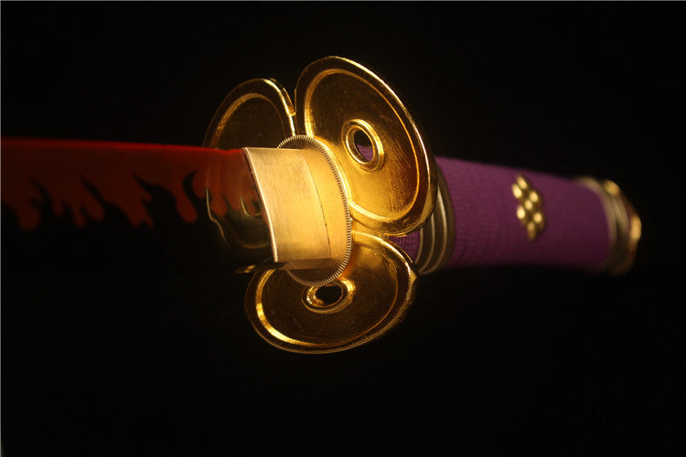 One Piece Manga Peripheral Samurai Sword Handcrafted Premium Anime Sword - Famous Sword Enma - Handcrafted high carbon steel original blade pattern