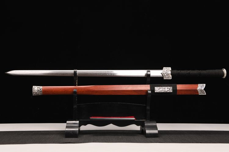 800 New 28-inch Patterned Steel Han Sword - Four Sacred Swords