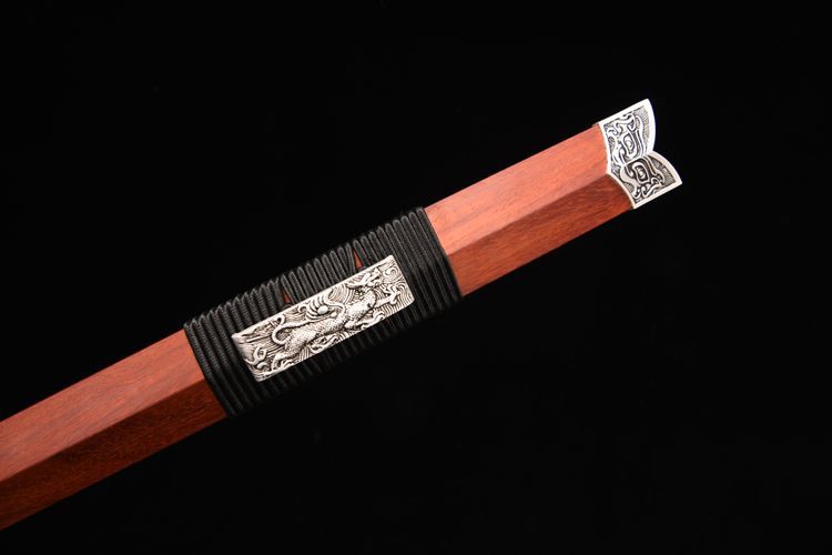 800 New 28-inch Patterned Steel Han Sword - Four Sacred Swords