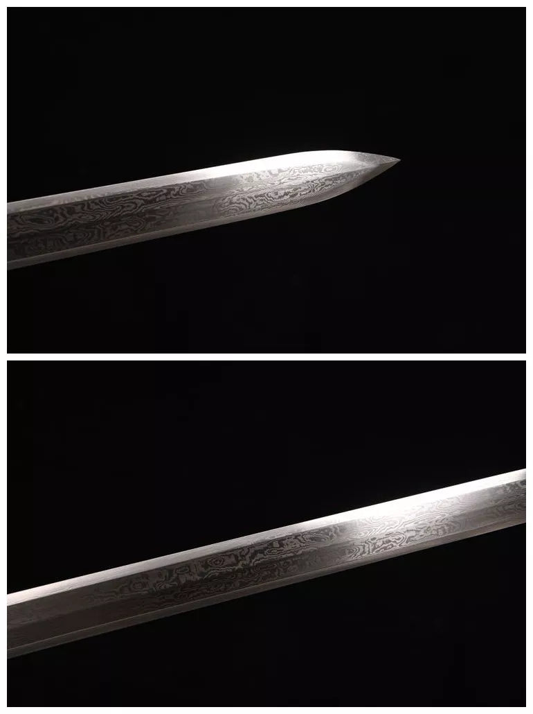 800 New 28-inch Patterned Steel Han Sword - Four Sacred Swords