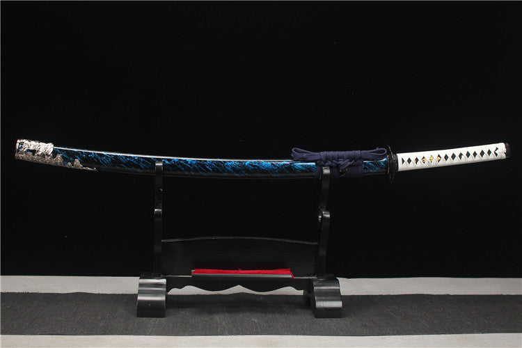 Game and Anime Peripheral Series - Handmade T10 Blade-burning Zinc Alloy Sword Set Ghost of Tsushima