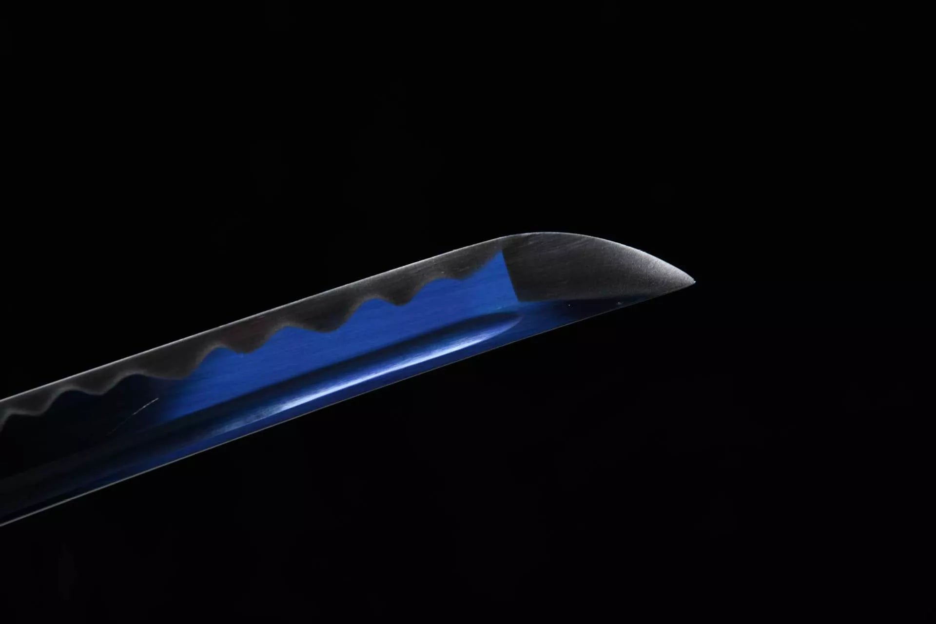 26-inch Carbon Steel Blued and Whitened Katana - Ninja Katana