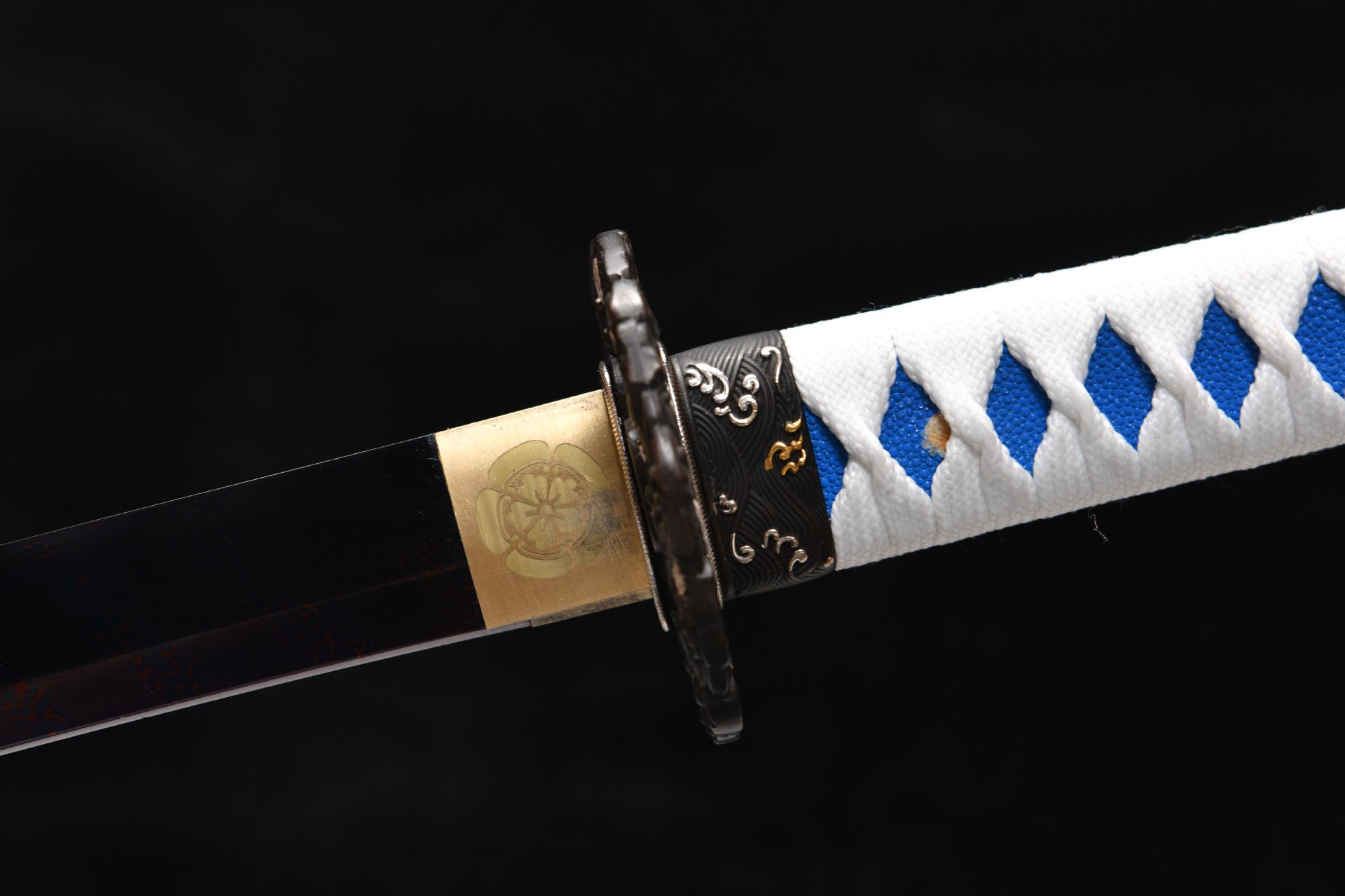 New Handcrafted Long 26-inch pure copper gilded twist-patterned steel samurai Sword - Yunlong Saber