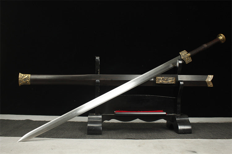 28" Ebony Handled Han Sword - Four Saints Han Sword
