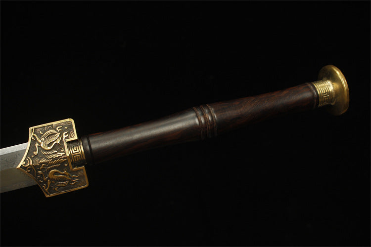 28" Ebony Handled Han Sword - Four Saints Han Sword