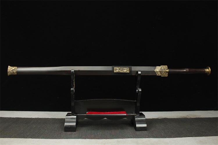 28" Ebony Handled Han Sword - Four Saints Han Sword