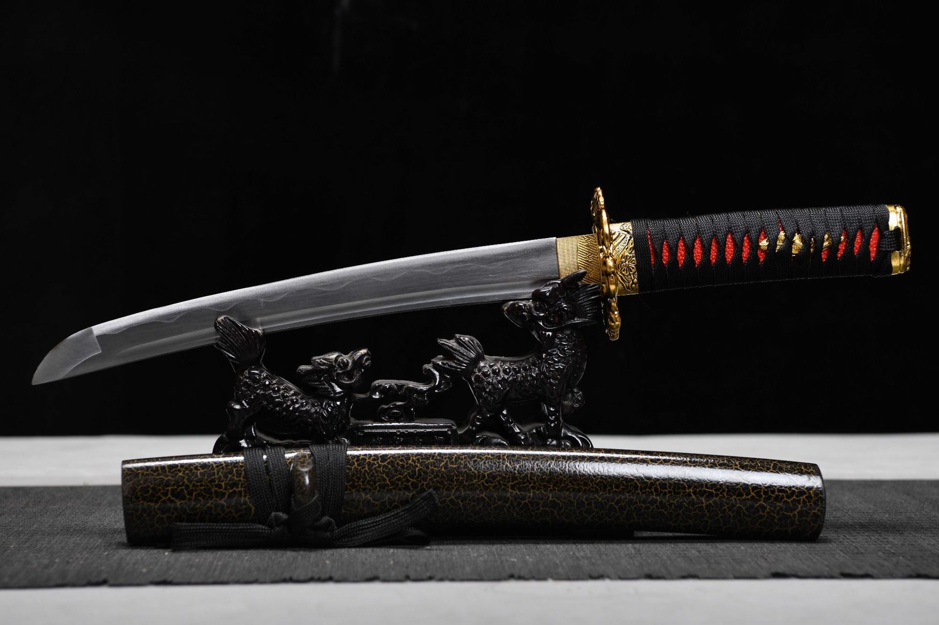 320 New Specials Short 12 inch 1045 Steel Samurai Sword - Goldfish Short Sword