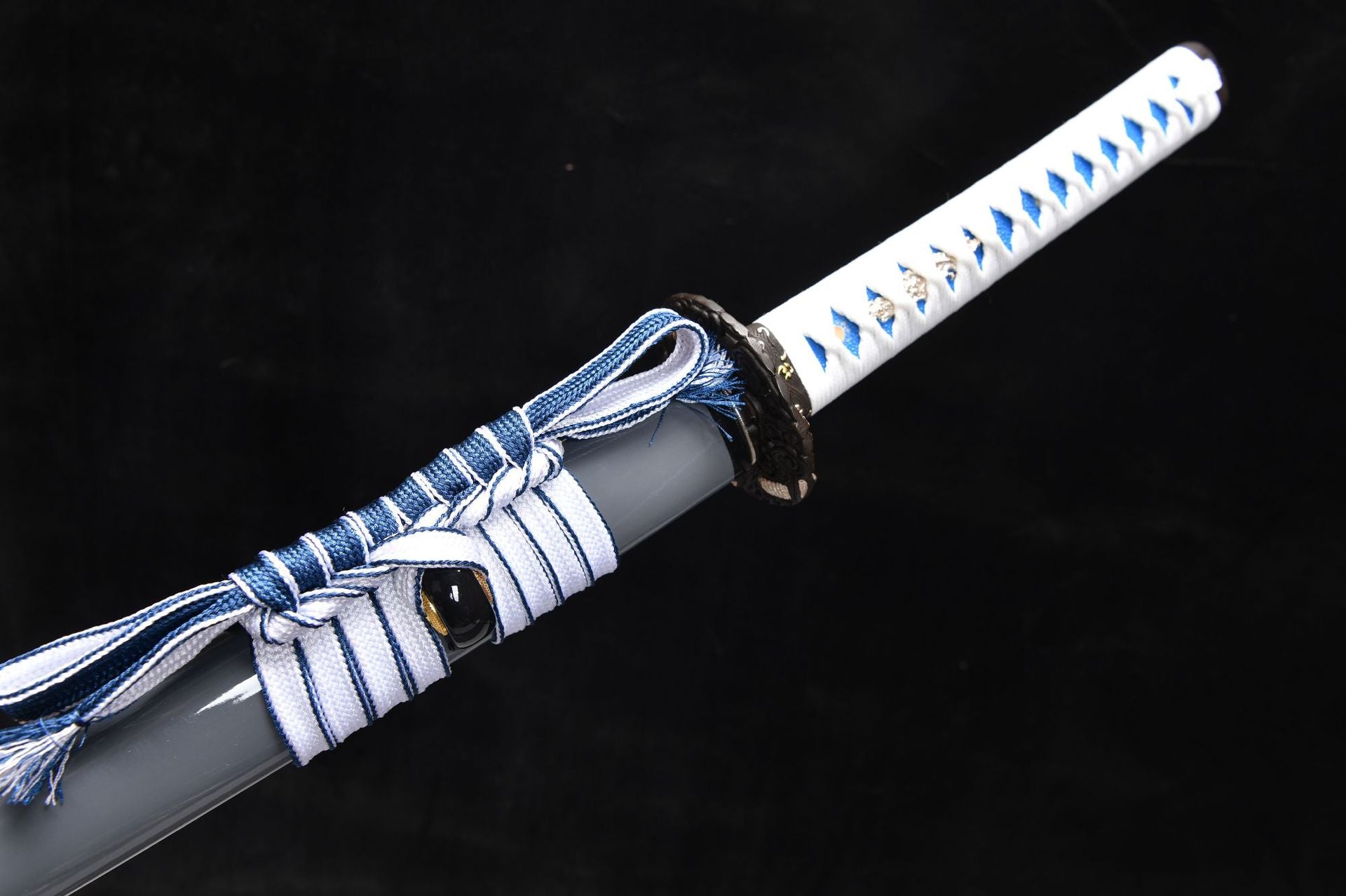 New Handcrafted Long 26-inch pure copper gilded twist-patterned steel samurai Sword - Yunlong Saber