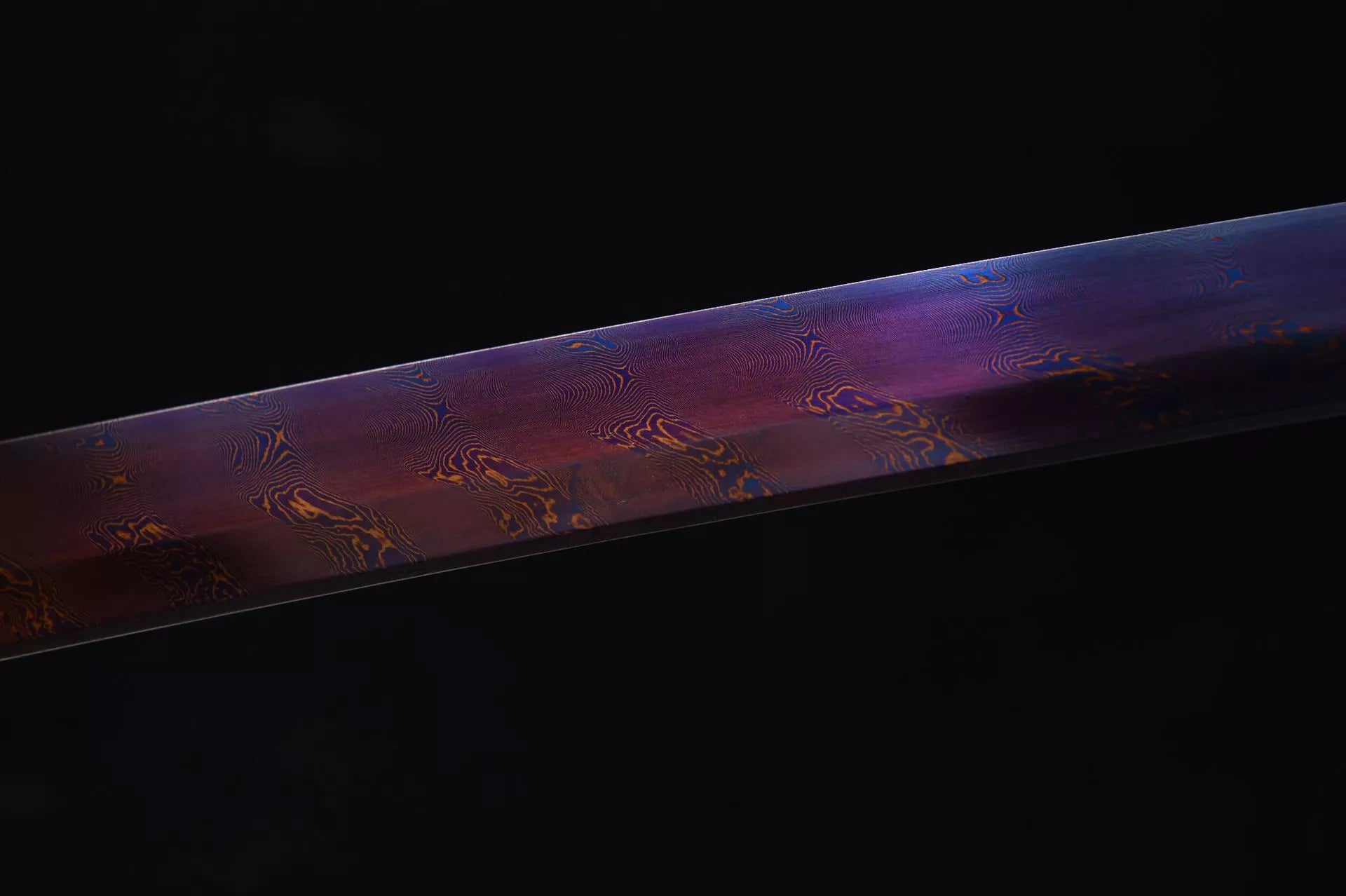 New Handcrafted Long 26-inch pure copper gilded twist-patterned steel samurai Sword - Yunlong Saber