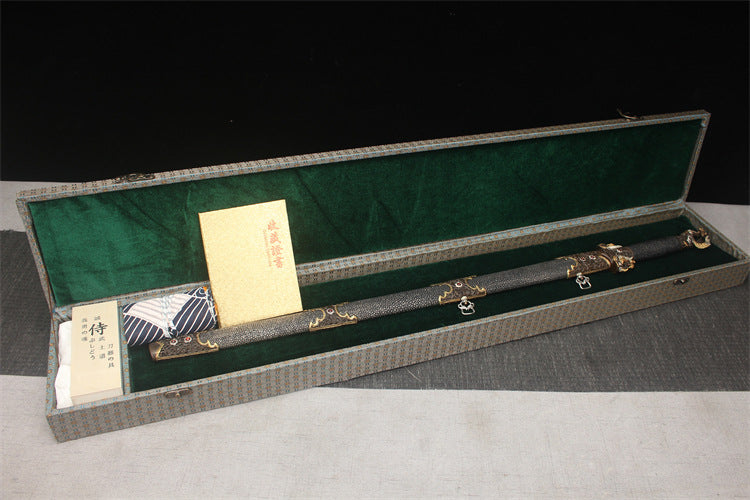 28" Deluxe Fine Carved Tang Sword - Daxia Dragon Sparrow