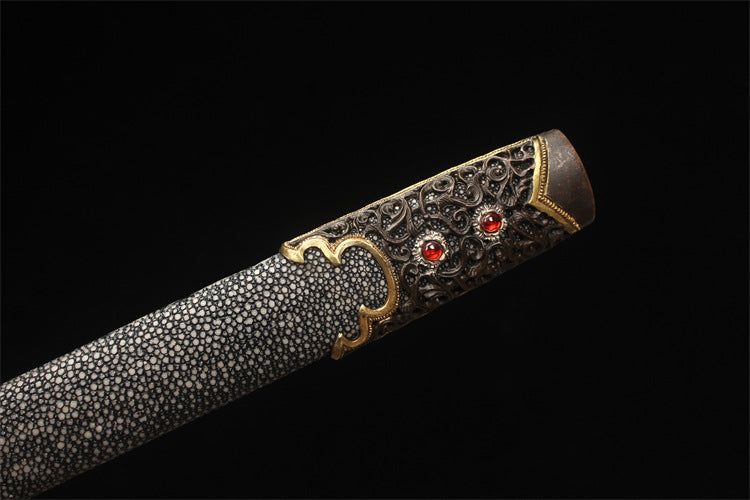 28" Deluxe Fine Carved Tang Sword - Daxia Dragon Sparrow