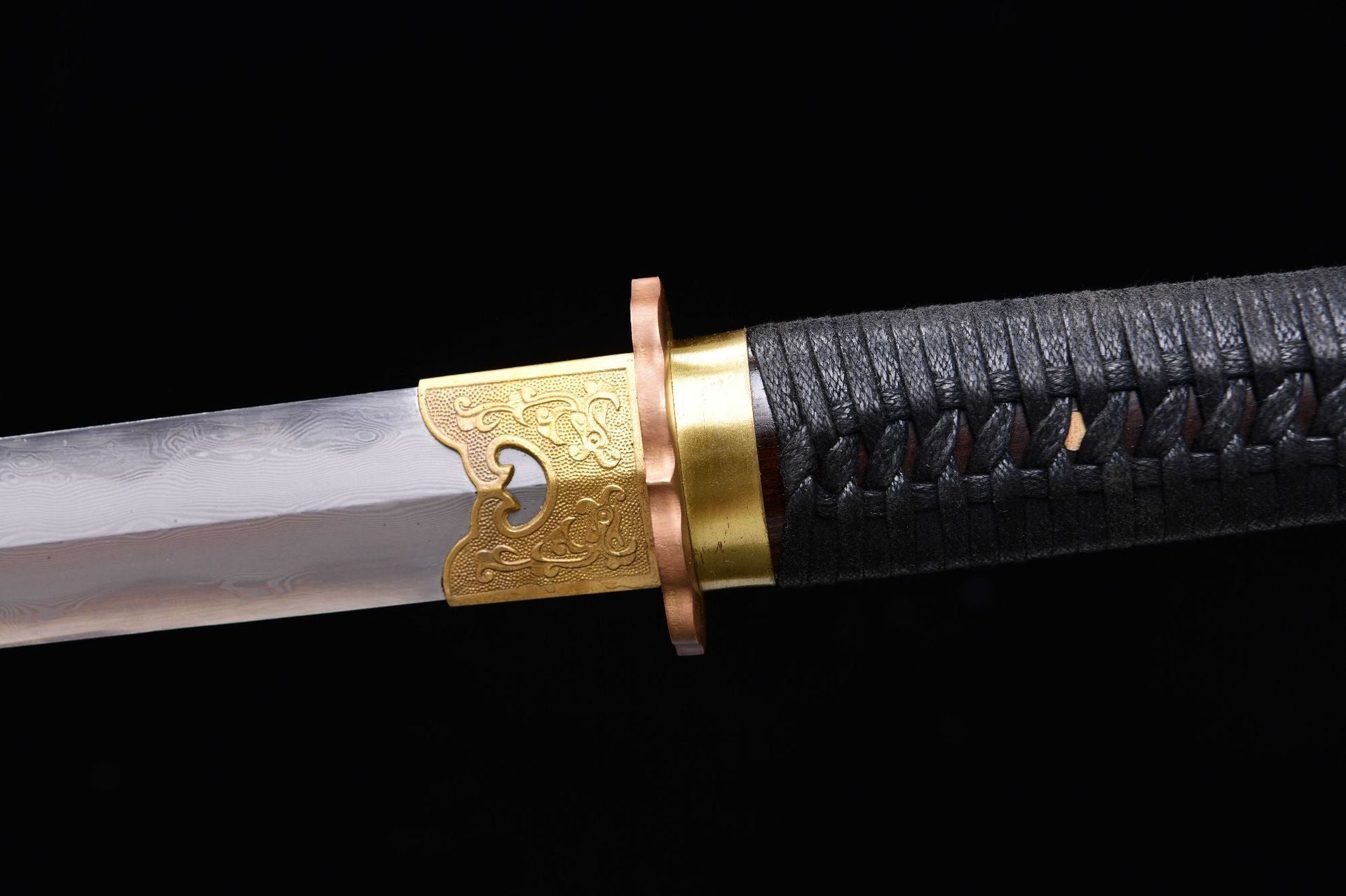 1560 Long 28" Patterned Steel Burnished Blade Fighting Research Tang Sword - Cold Shadow