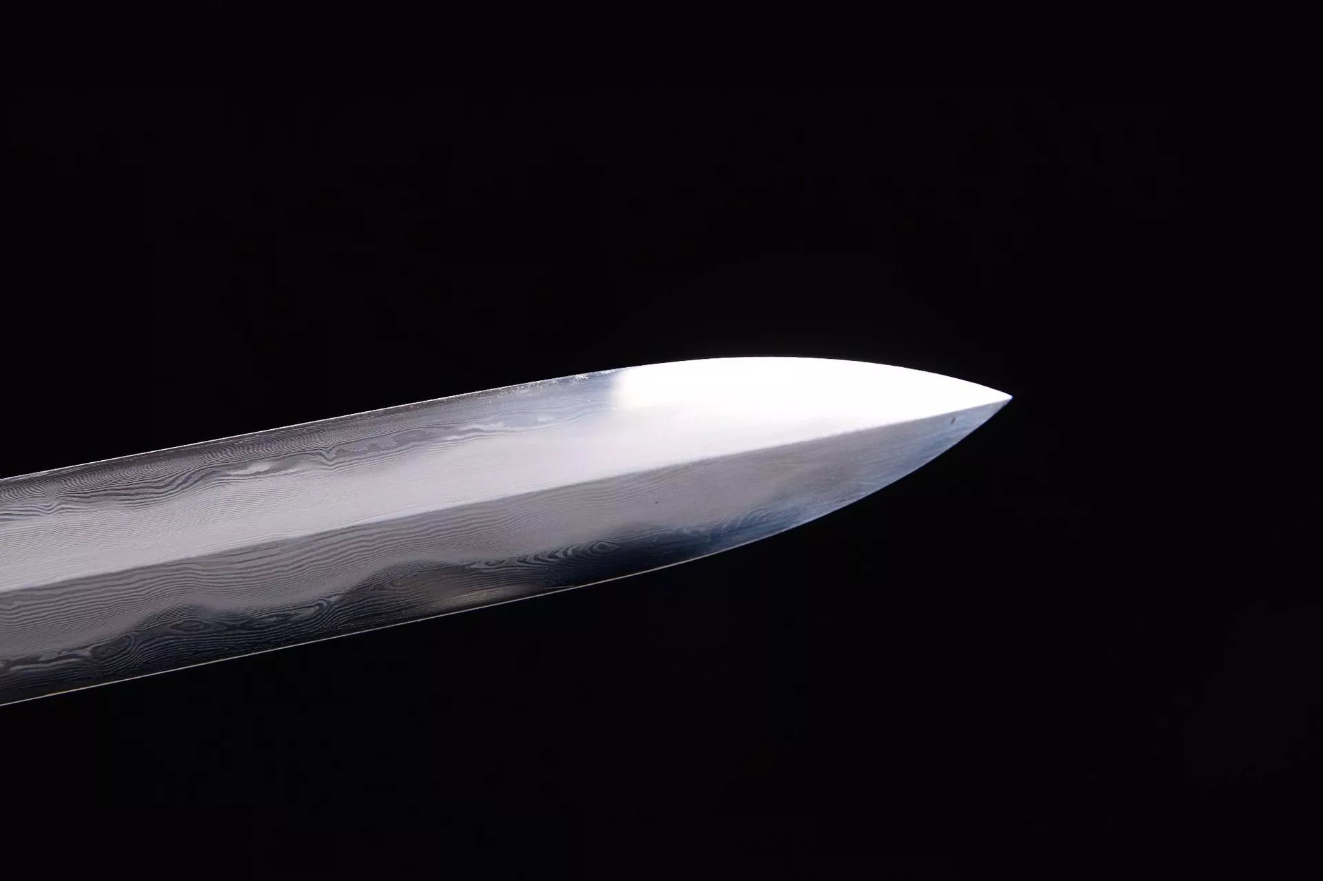 1560 Long 28" Patterned Steel Burnished Blade Fighting Research Tang Sword - Cold Shadow