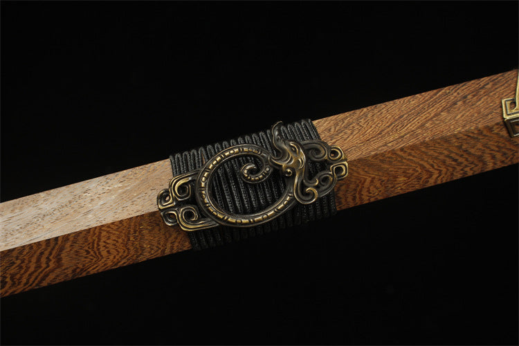 600 Medium 20" Han Sword - Thumbing Dragon Ruyi Han Sword