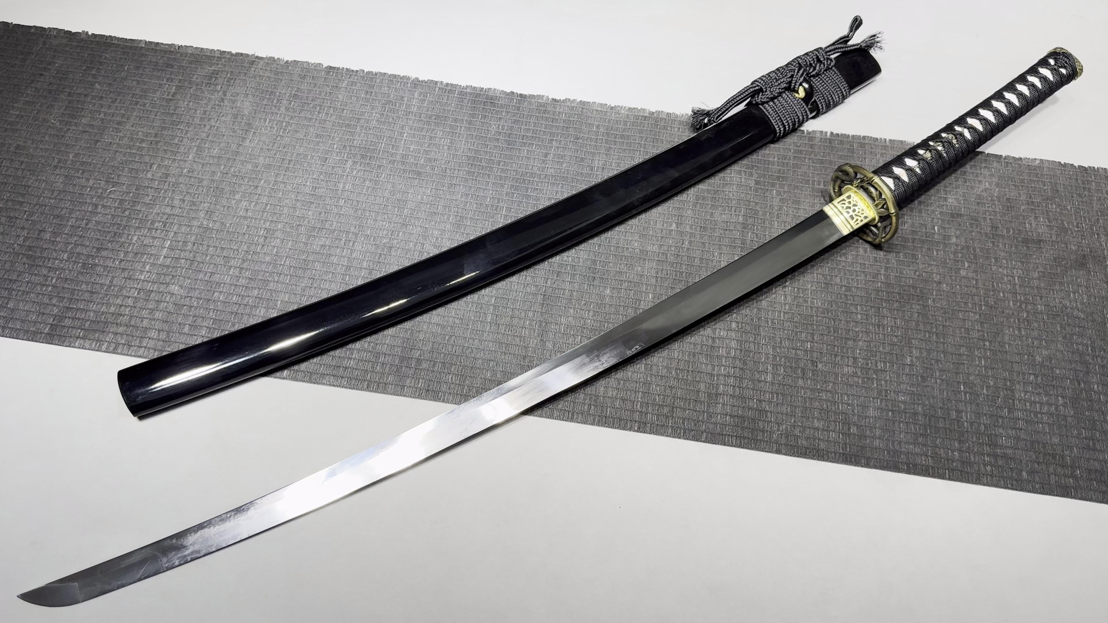 520 New Handmade Long 26-inch High Manganese Steel Samurai Sword - Bamboo Snake Fighting Sword